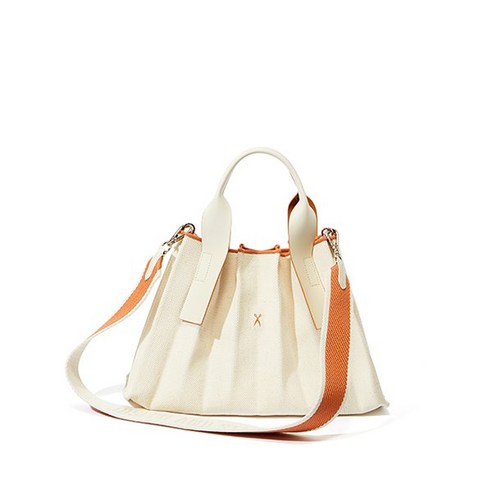 조셉앤스테이시 22 Lucky Pleats Canvas Tote S Ivory_Cream0JSM3CB40204F897246, Ivory_Cream