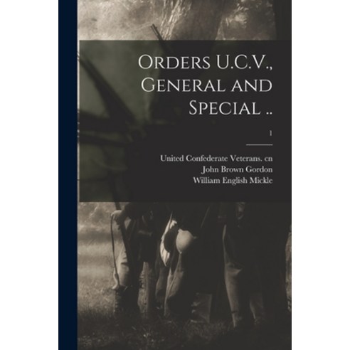 (영문도서) Orders U.C.V. General and Special ..; 1 Paperback, Legare Street Press, English, 9781015159044