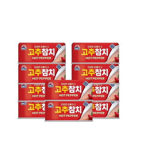 <올따옴> 사조해표 고추 참치 안심따개 85g 10입, 10개