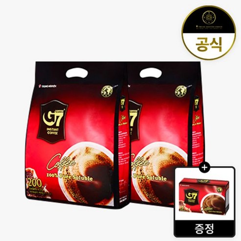 G7 G7 퓨어블랙 200개입 x 2개 + 15개입 (총 415개입), 단일옵션