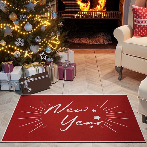 KORELAN 2022 입주문 바닥깔개 입구 가정용 크리스마스 장식 카펫 바닥깔개, 미니 크리스마스 - 새해