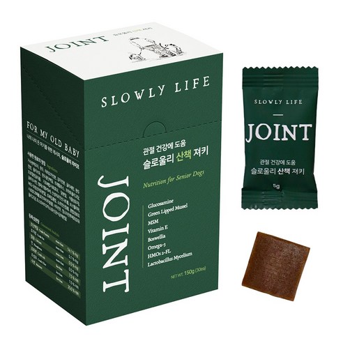 슬로울리라이프 산책 노견 강아지 관절 영양제 150g 1세트, 30정, 뼈/관절강화, 1개 고양이 영양제 슬로울리라이프 산책 노견 강아지 관절 영양제 150g 1세트, 30정, 뼈/관절강화, 1개 고양이 영양제