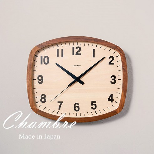 인테리어 시계 소품 수입 북유럽 광장 식당 침실 스윕 두 번째 자동, 4 기타  CH028OA 북미산 오크재 보유