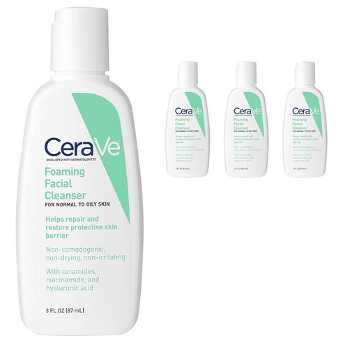 세라비 포밍 페이스 클렌저, 4개, 87ml