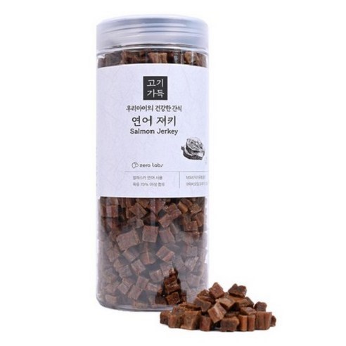 제로랩스 고기가득 져키 강아지 간식, 연어, 1kg, 1개