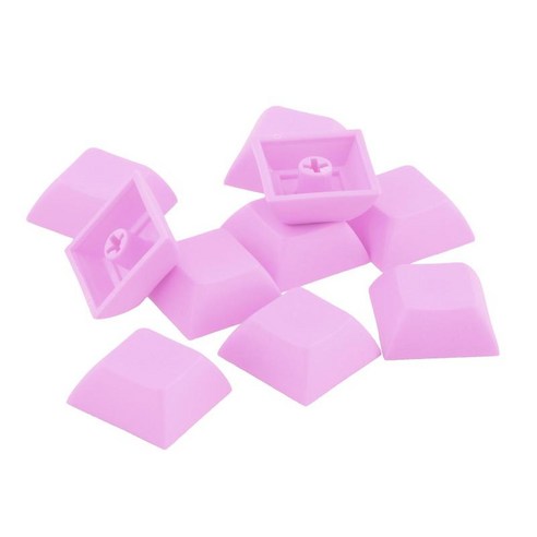 10pcs 1u 투명 키 캡 프로필 컬러 키 캡 세트 기계 기계식 키보드 체리 mx/클론 스위치 용 diy 키 키트, 2x2x2cm, PBT, 보라색