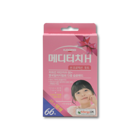 일동제약 메디터치 H 썬 프로텍션 돗트 혼합형 밴드 12 mm x 30p + 10 mm x 18p, 1개