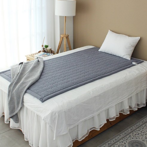 한일메디칼 온돌왕 탄소 전기요 프리미엄 카본 전기매트 침대 고정밴드, 싱글 100x190cm, 05. 라이트 그레이