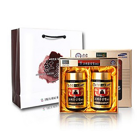 6년근 고려 홍삼정 홍삼농축액 홍삼진액 진세노사이드 사포닌 영지버섯 홍삼엑기스 2병 선물세트, 480g, 2세트
