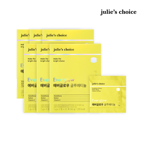 줄리스초이스 에버글로우 글루레티놀, 42g, 6박스