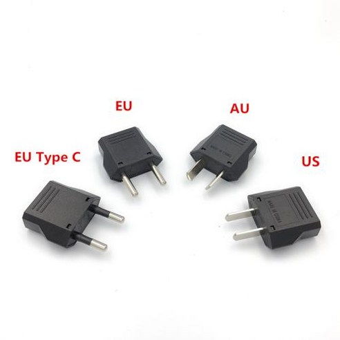 여행용 전기 플러그 컨버터 파워 소켓 콘센트 EU 플러그 어댑터 호주 미국 유럽 미국 유럽 유형 2 개입, 7) EU Type C - WHITE