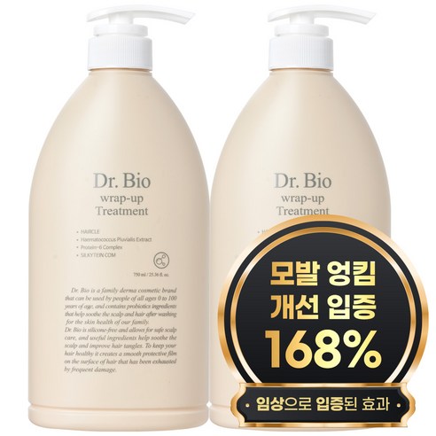 닥터바이오 랩업 트리트먼트 베이비바닐라향, 750ml, 2개 더블액션트리트먼트