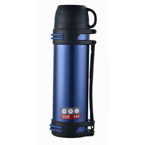 AHSUN 스테인리스 스틸 보온병, 블루2500ML