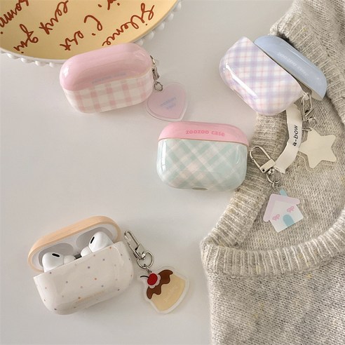 보라운 에어팟1/2세대 에어팟프로1/2 에어팟 3세대 케이스, airpods 1세대/2세대, 도트, 1개