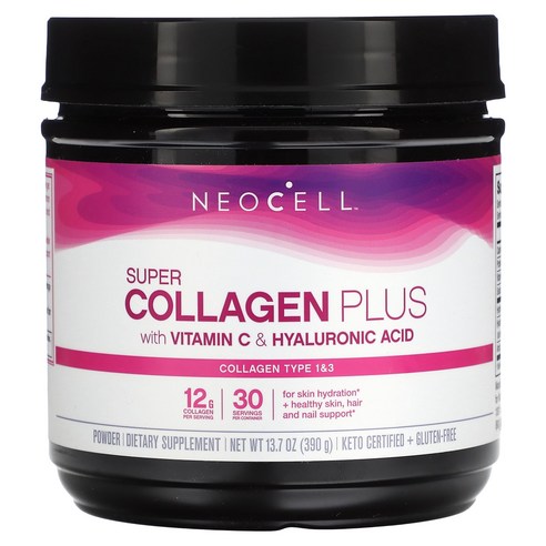 NeoCell 슈퍼 콜라겐 플러스 비타민C 및 함유 390g(13.7oz) (관부가세포함), 1개, 390g