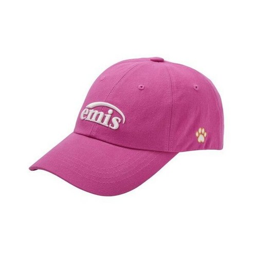 emis 이미스 풋프린트 볼캡 핫핑크