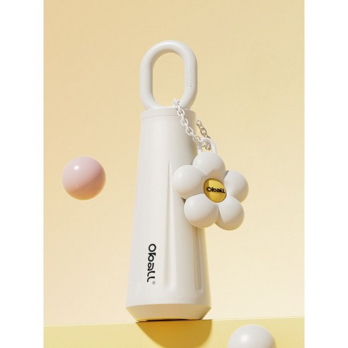 OBALL 450mL 여성용 휴대용 보온 보냉 텀블러 물컵 블랙 1개, 패션과 실용을 두루 갖춘 예쁜 제품 블루보틀텀블러