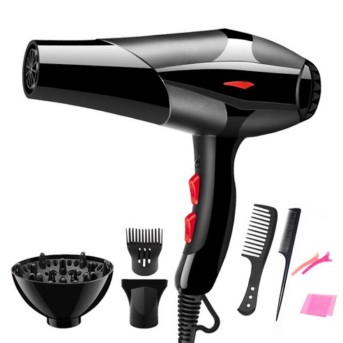 FORSVECN지아 헤어 드라이어 H500 CMJ03LX jmw드라이기 12 Fowod 가정용 고출력 드라이기 2400W 4단 조절 +조형공구, 블랙