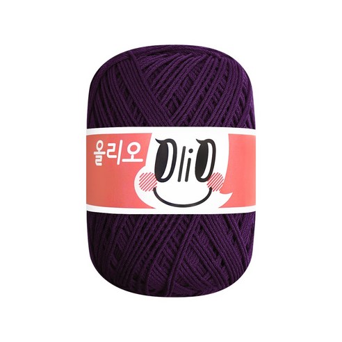 울클럽 올리오 뜨개실 70g 1볼, 721 리얼퍼플, 1개