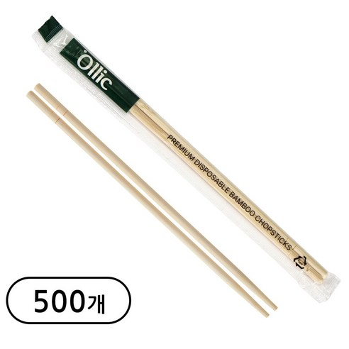 올릭 고급 일회용 대나무 젓가락, 3000개입, 1개