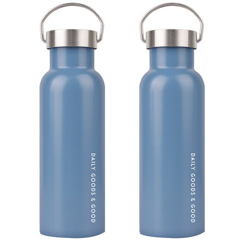 디지지 핸들 진공 텀블러 2개, 블루+블루, 500ml