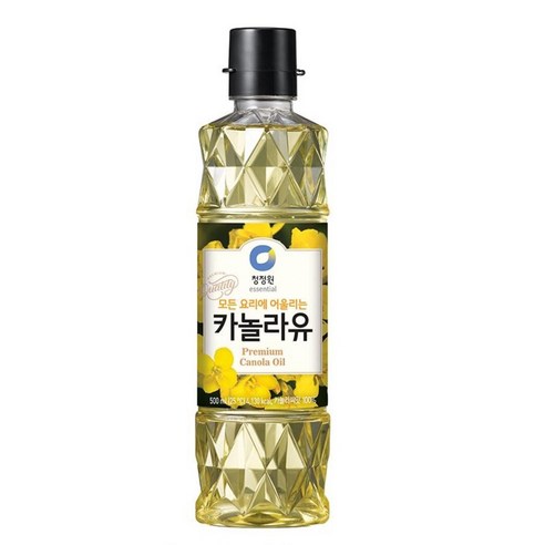 청정원 카놀라유, 500ml, 4개