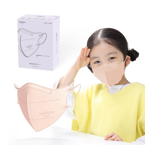 코코핏 컬러 마스크 소형XL 일회용 새부리형 숨쉬기편한, 25개입, 1개, 블러쉬베이지