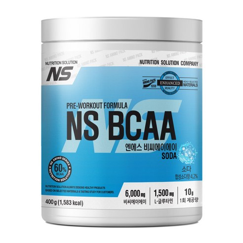 NS BCAA 아미노산 보충제 소다맛 400g, 1개