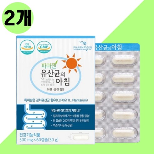 장용성 김치유산균 신바이오틱스, 2박스, 60캡슐