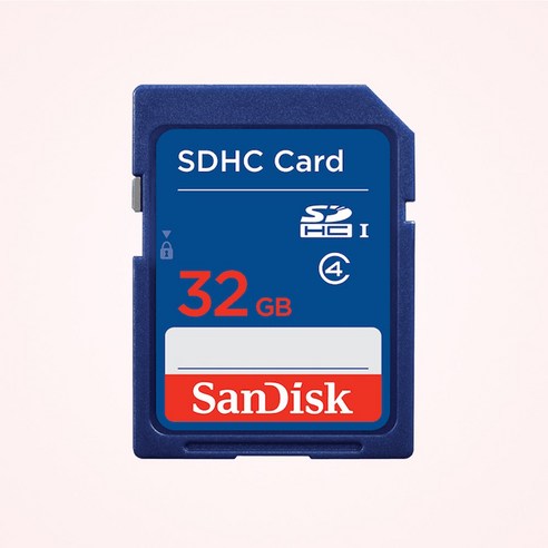 샌디스크 SD카드 CLASS4 카메라 네비게이션 메모리, 32GB, 1개