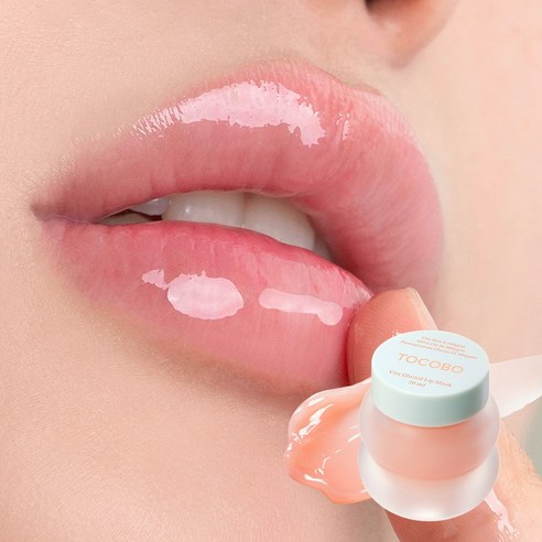 밤사이 촉촉하게, 토코보 비타 립 글레이즈드 립 마스크로 입술에 영양을!