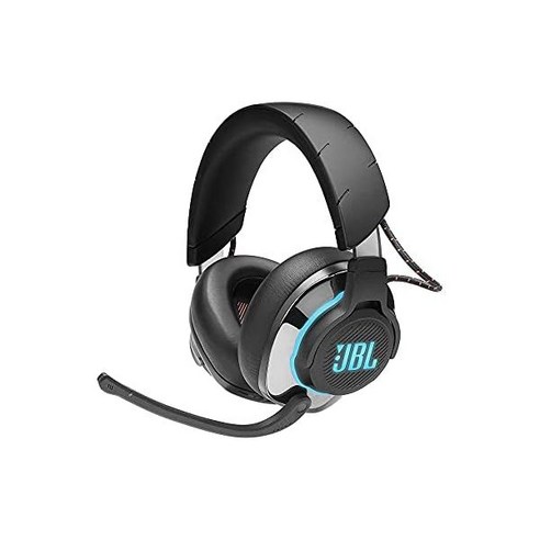 JBL Quantum 800 - 액티브 노이즈 캔슬링 앤 블루투스 5.0이 적용된 무선 오버 이어 성능 게임 헤드셋 블랙