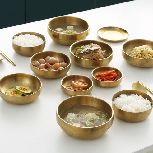 눈부신 광채와 견고함으로 당신의 식탁을 빛낼, 라온 스텐 티타늄 2인 반상기