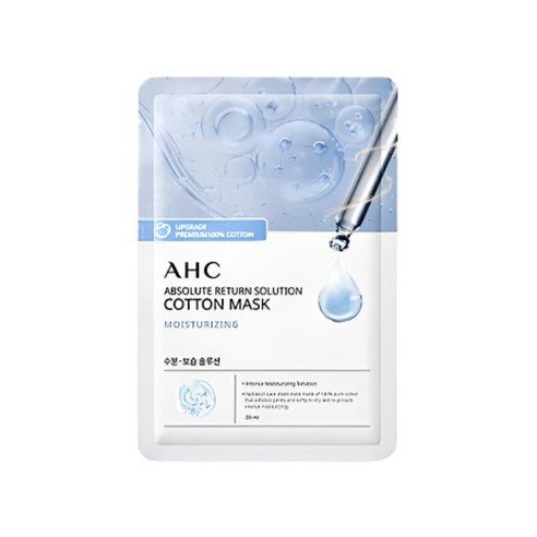 [홈쇼핑 최신상] AHC 순면 마스크 팩 앱솔루트 리턴 모이스처 라이징 30매 1매, 30개