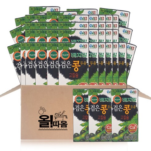 <올따옴> 베지밀 검은콩 고칼슘두유 190ml 72입, 72개
