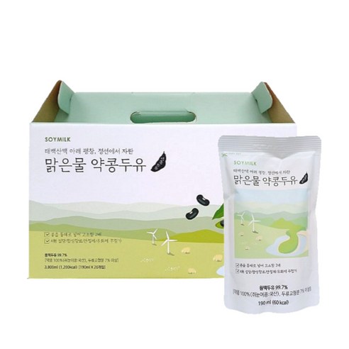 소이밀크 약콩두유, 190ml, 20개