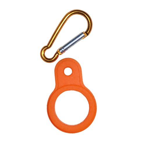 THE WAROOM SHOP 물병 버클 Carabiner 클립 음료 병 홀더 후크, 주황색, {"수건소재":"실리콘 메탈"}