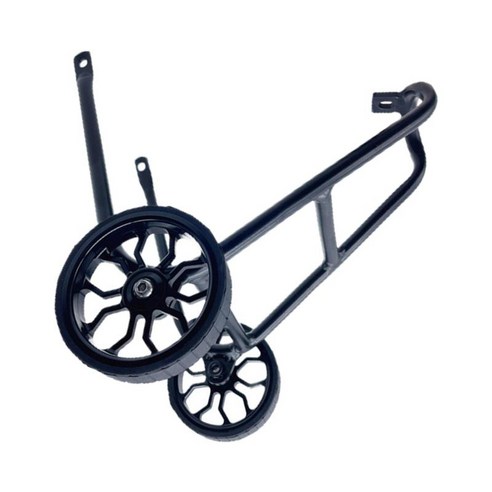 Easywheels가 있는 BRP용 강화 티타늄 전면 랙 자전거 전면 캐리어 블록 접이식 자전거용 선반 랙 브래킷, 26.2x16.8cm, 알루미늄 합금, 검은 색