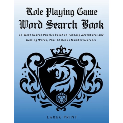 (영문도서) Role Playing Game Word Search Book: Word Search Puzzles and Number Search Puzzles Fantasy Ad... Paperback, Lulu.com, English, 9781387489701