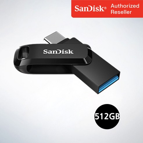 샌디스크 USB 메모리 Ultra Dual Go 울트라 듀얼 고 Type-C OTG USB 3.1 SDDDC3 512GB, 512기가