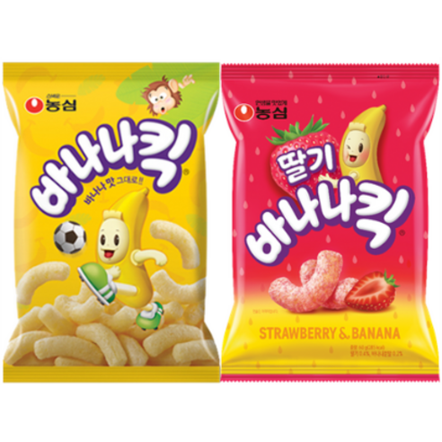 농심 바나나킥75gx5개+딸기바나나킥60gx5개 총10개, 10개, 60g