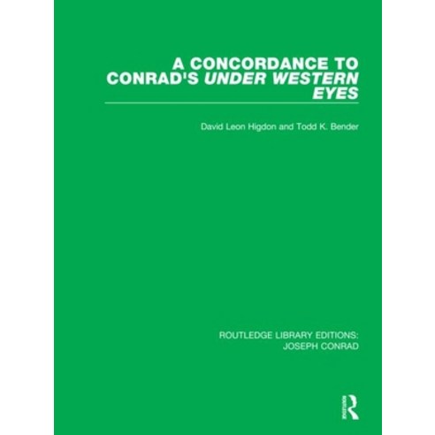 (영문도서) A Concordance to Conrad''s Under Western Eyes Paperback, Routledge, English, 9780367893941