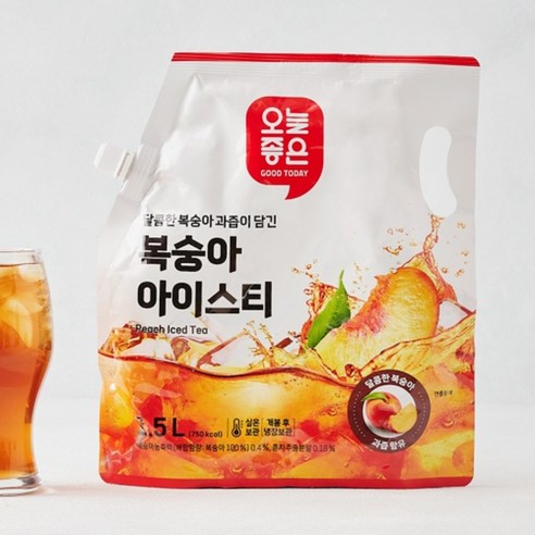 오늘좋은 복숭아 아이스티 1.5L, 3개