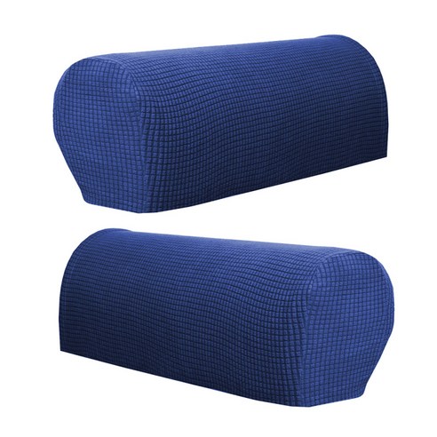 2pcs 빨 소파 팔걸이 커버 settee 소파 암 슬립 커버 프로텍터 블랙, 다크 블루, 폴리 에스터