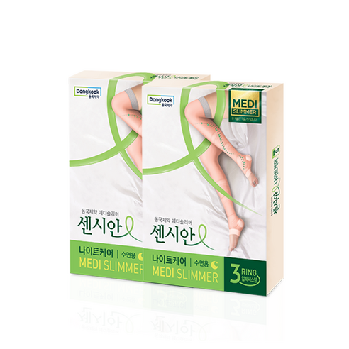 센시안 동국제약 나이트케어 의료기기 수면용 다리 압박밴드 PINK, 2개