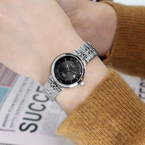 알바 쿼츠 메탈 여성 손목시계