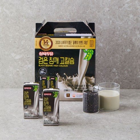 삼육두유 검은참깨 고칼슘 190ml 64팩 1묶음, 1세트