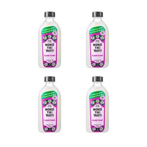 모노이티아레타히티 일랑 일랑 오일, 120ml, 4개