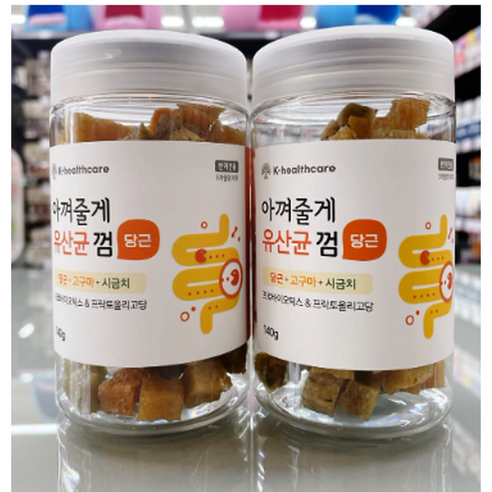 아껴줄게 강아지 유산균껌, 당근 혼합, 140g, 3개