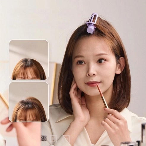 보라운 확장 가능 고데기 스타일링 빗 헤어 브러쉬, 1개, 분홍색